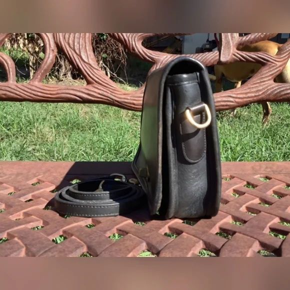 Vintage Coach Leather Penny Pocket Turn Lock Crossbody Bag - Picture 3 of 12